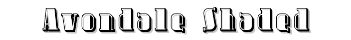 Avondale Shaded font